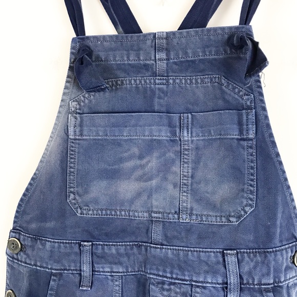 NWOT Free People Feel The Love Blue Shortalls Size 0 - Picture 6 of 8